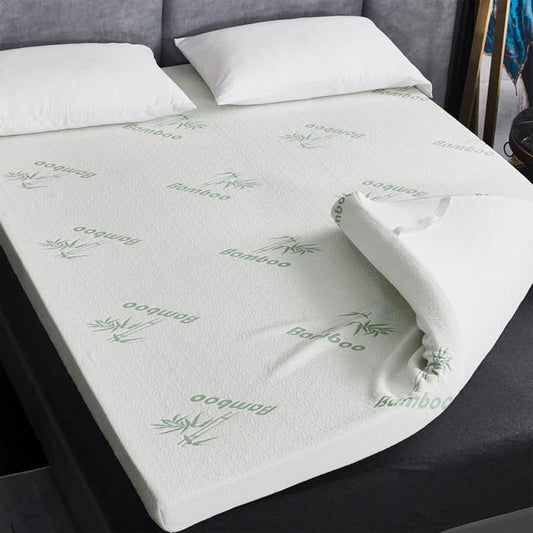 Bamboo Cover Memory Foam Mattress Topper